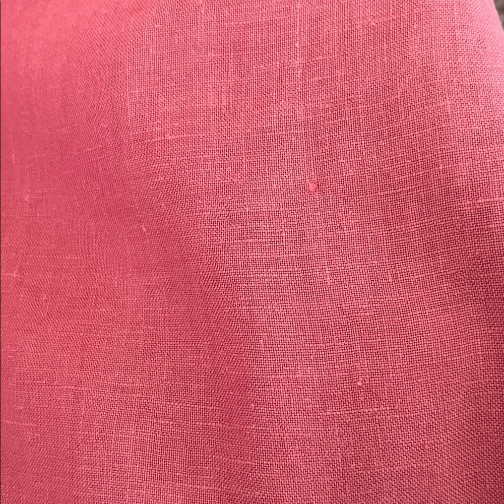 Vintage linen shell pink mid dress - Picture 8 of 9
